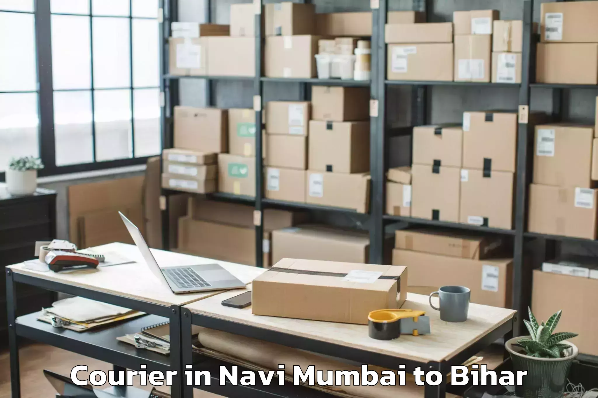 Book Navi Mumbai to Sursand Pashchimi Courier Online